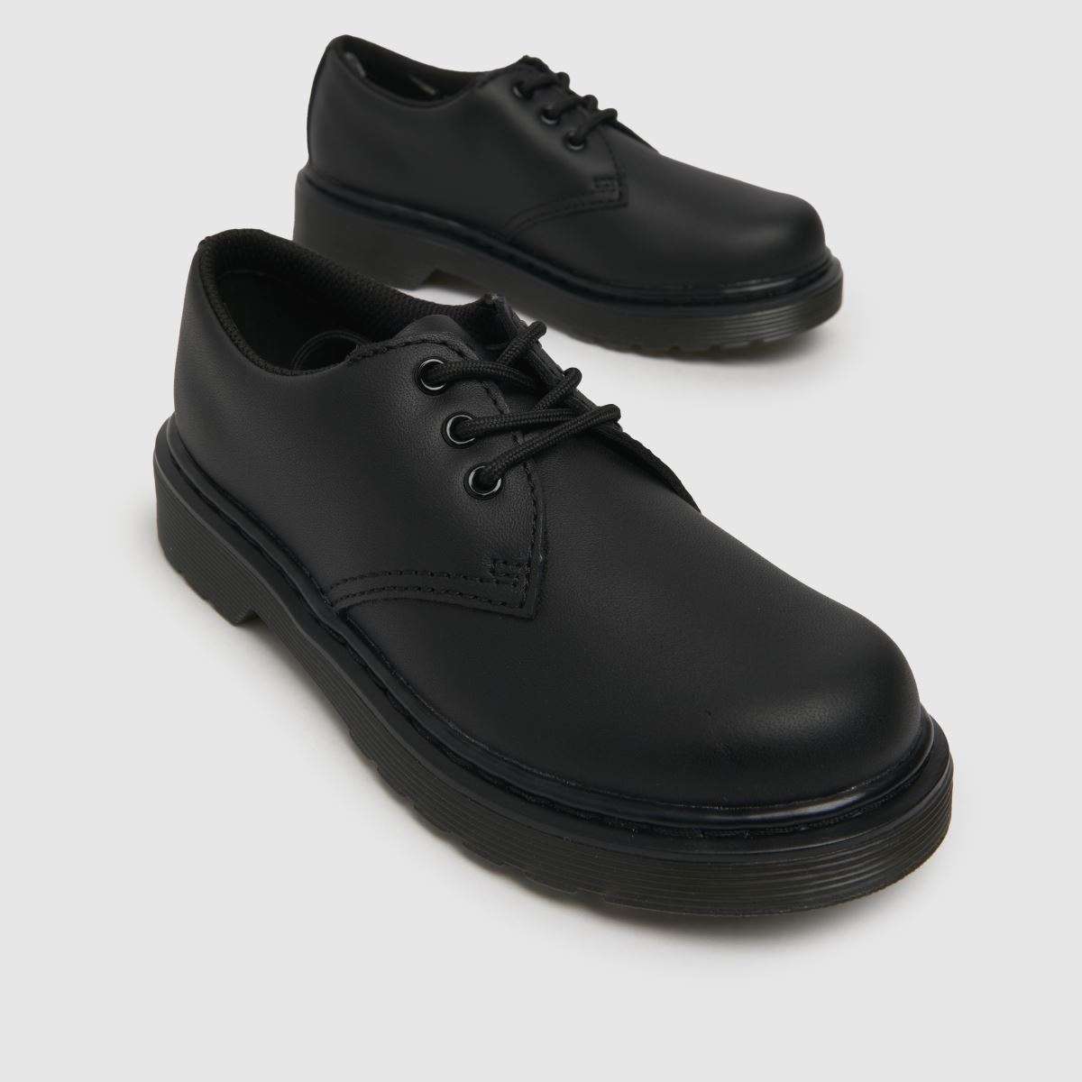 Černé dětské boty Dr. Martens 1461 mono