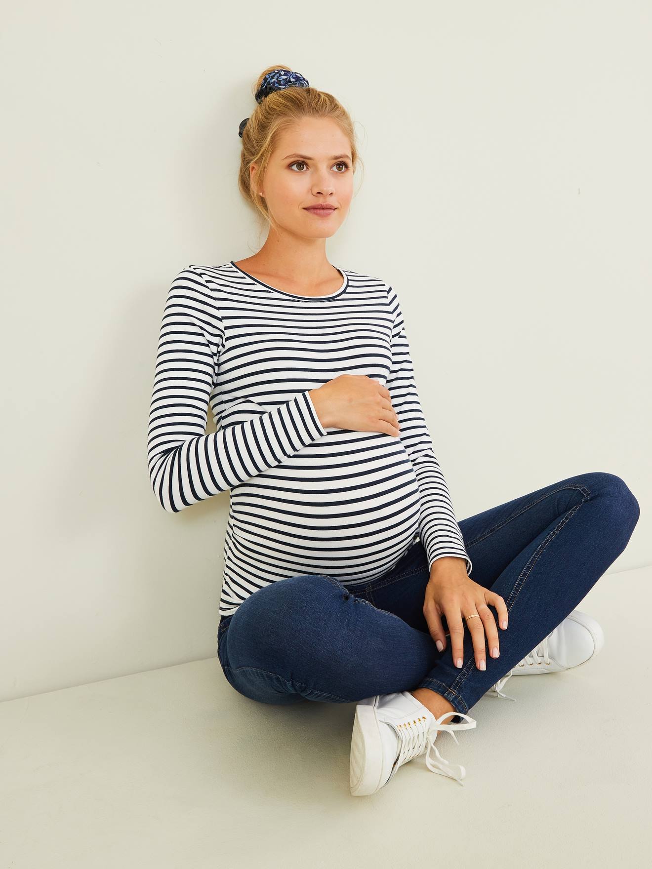 Vertbaudet Umstandsshirt BASIC Oeko-Tex - ocker