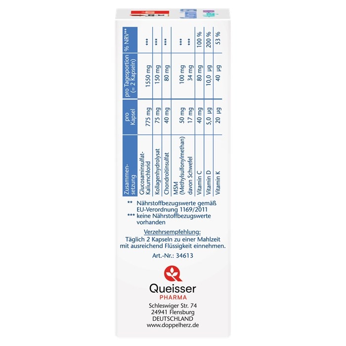 Glucosamin 1550 Kapseln