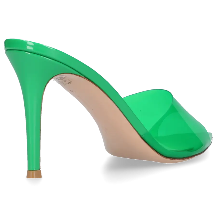 Gianvito Rossi - Pantoletten ELLE 85 PVC - grün