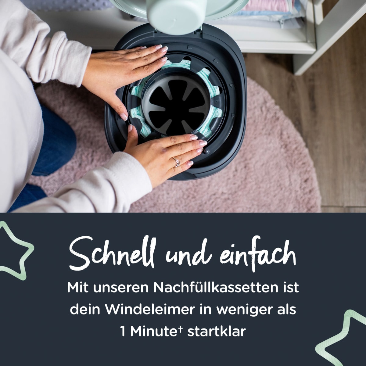 Nachfüllkassetten für Windeleimer Twist & Click und Sangenic Tec, 3 St