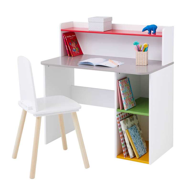 Bureau junior avec rangements de couleurs Oxybul