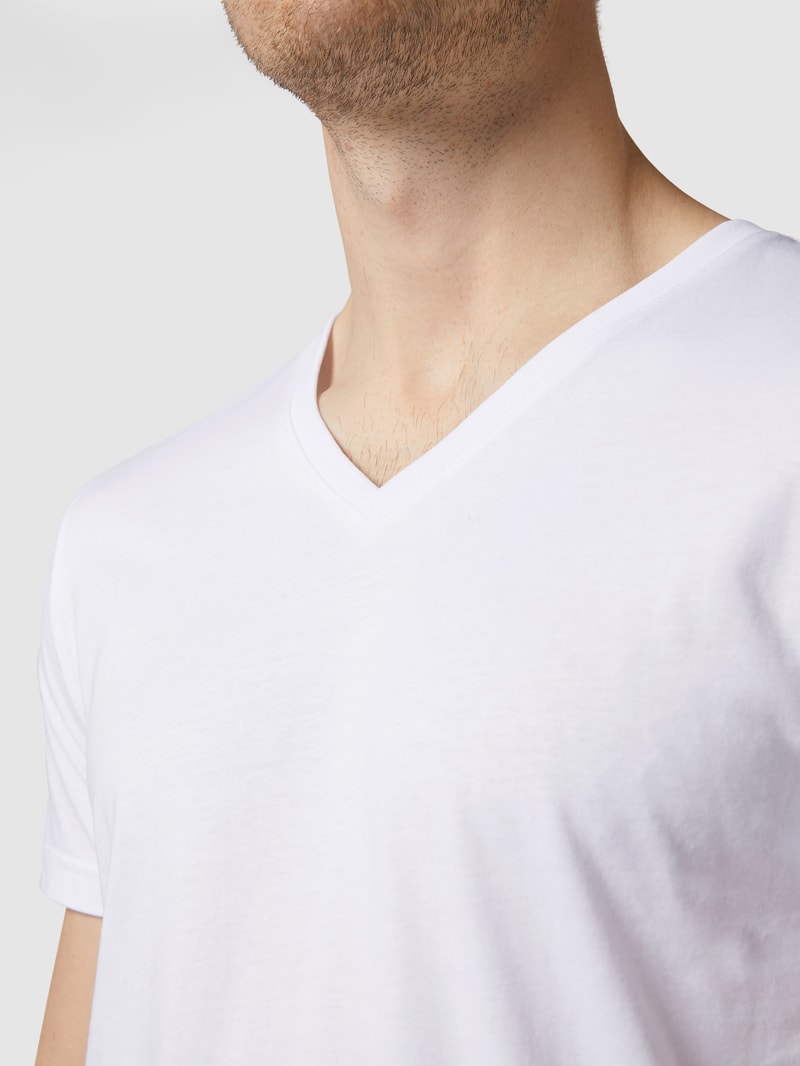 T-Shirt aus Bio-Baumwolle im 2er-Pack in weiß