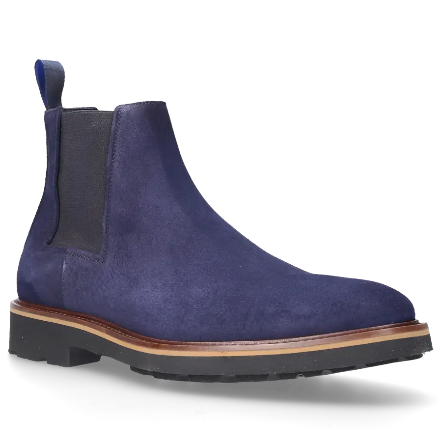Budapester - Chelsea Boots 14196 Veloursleder - blau