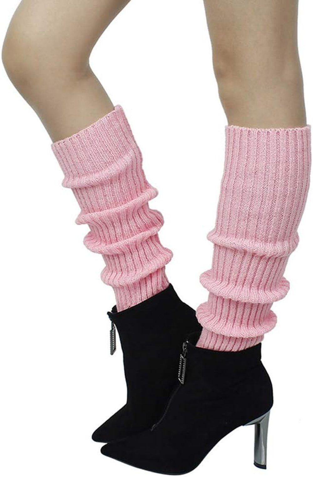 Beinstulpen Beinstulpen für Damen und Mädchen (2-Paar, gerippt) Stretch Kniestrümpfe