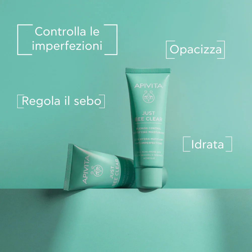 Crema hidratante matificante Just Bee Clear - Tratamiento antiimperfecciones de 24 horas