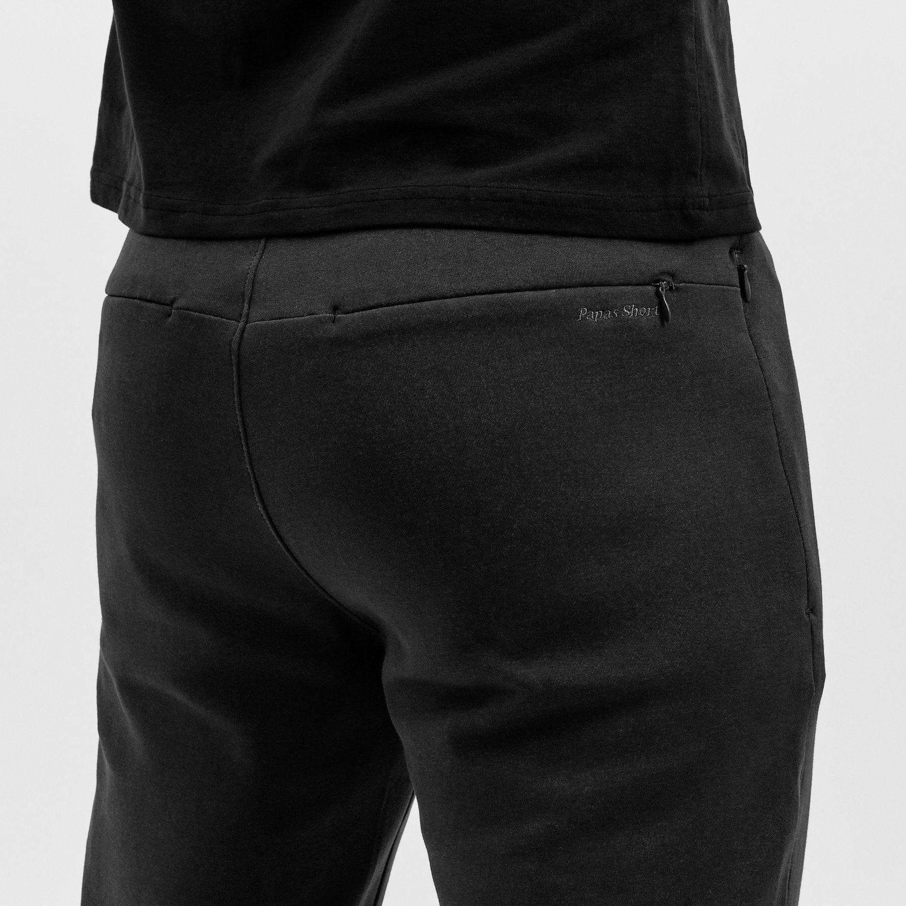 Papas Shorts Relaxhose Schicke und bequeme Freizeithose Jogginghose Jogger für den Alltag (1-tlg) aus Baumwolle mit sicheren Reißverschlusstaschen