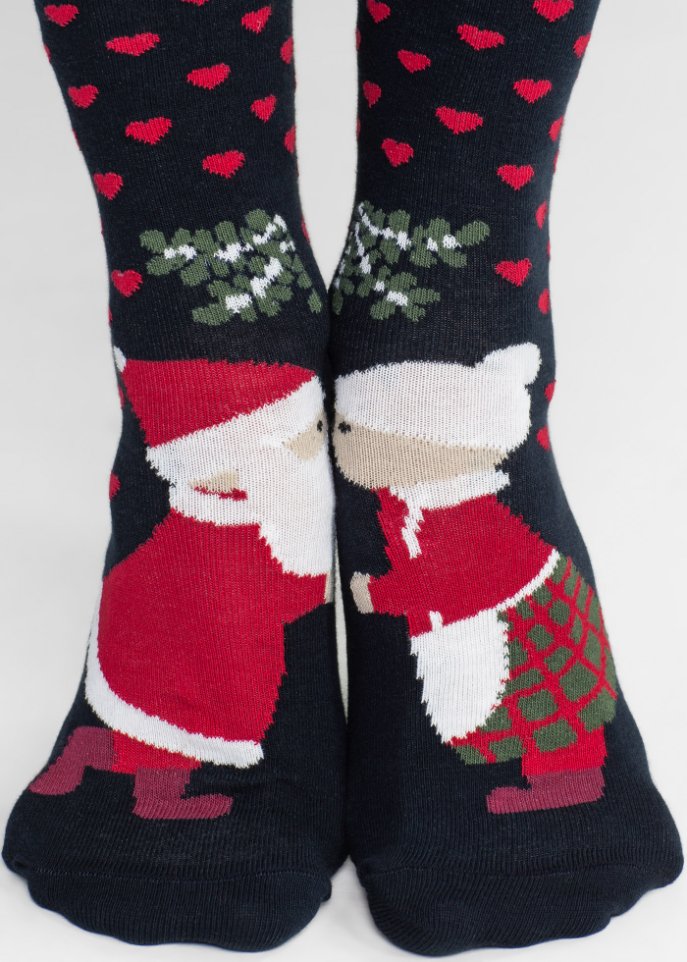 Weihnachtssocken (3er Pack) mit Bio-Baumwolle