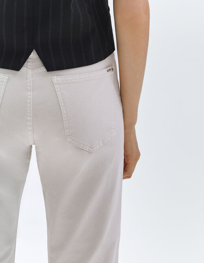 Jean slouchy beige cropped Femme
