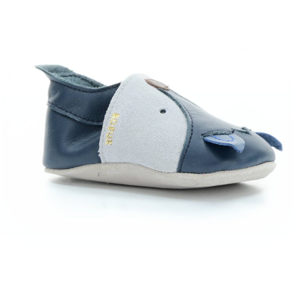 Bobux Foxy Navy (Soft Sole) Krabbelschuhe