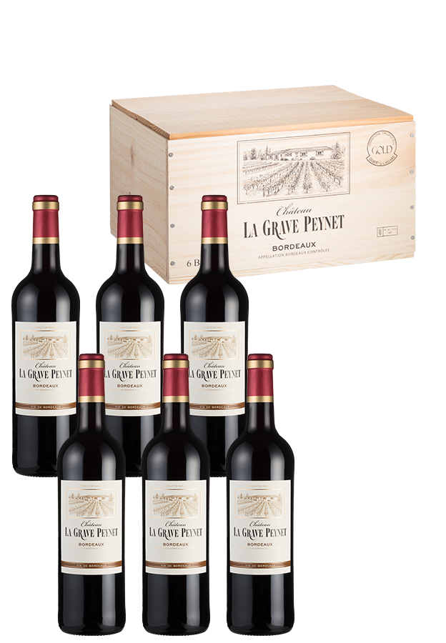 6er-Holzkiste Bordeaux AOP 2021