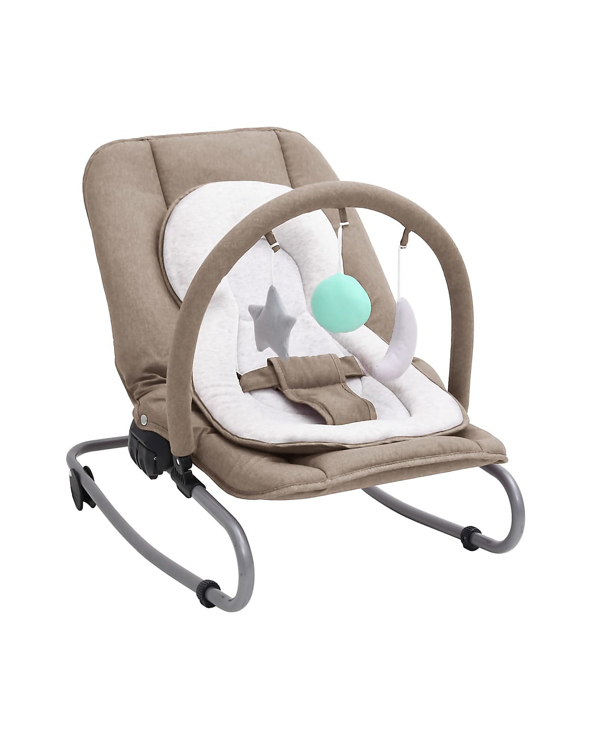 Babywippe Taupe Stahl
