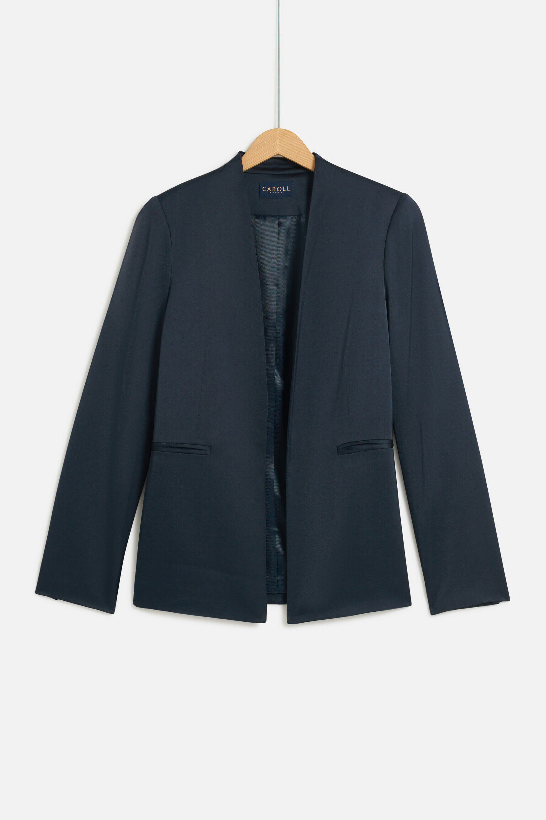 Veste vlouanne bleu marine femme