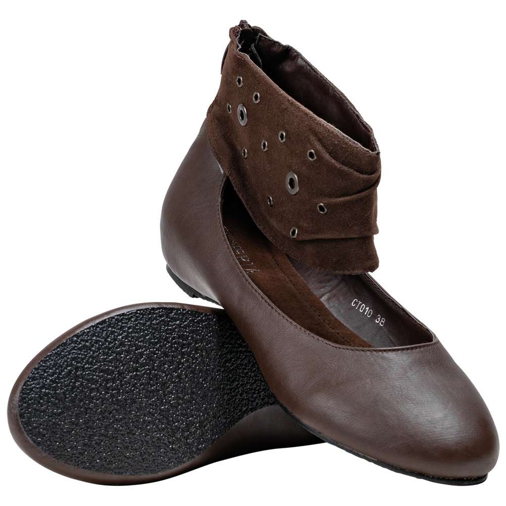 CYTHERIA Damen Ballerinas CT010-BROWN