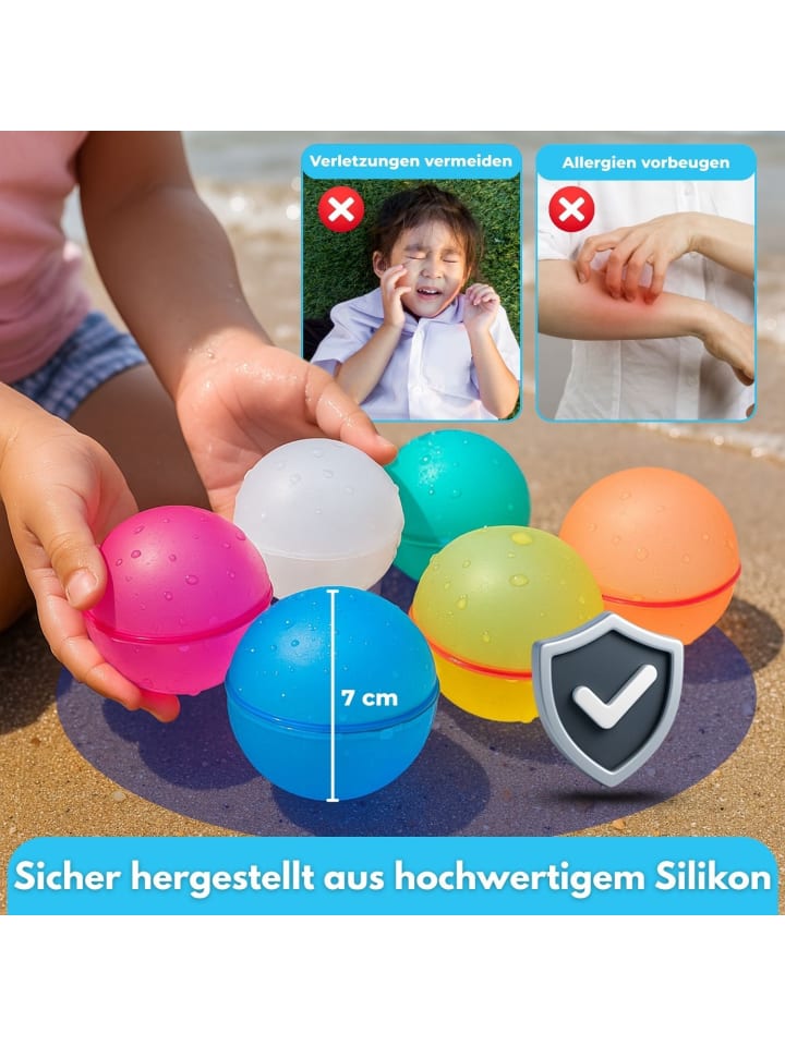 Coemo 12 Stk. magische Wasserbomben in Bunt günstig kaufen