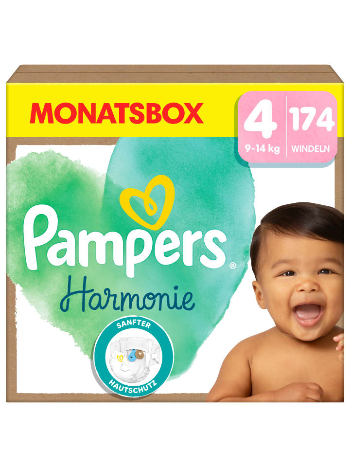Pampers Pampers Harmonie Windeln Größe 4, 174 Windeln, 9kg-14kg günstig kaufen 4