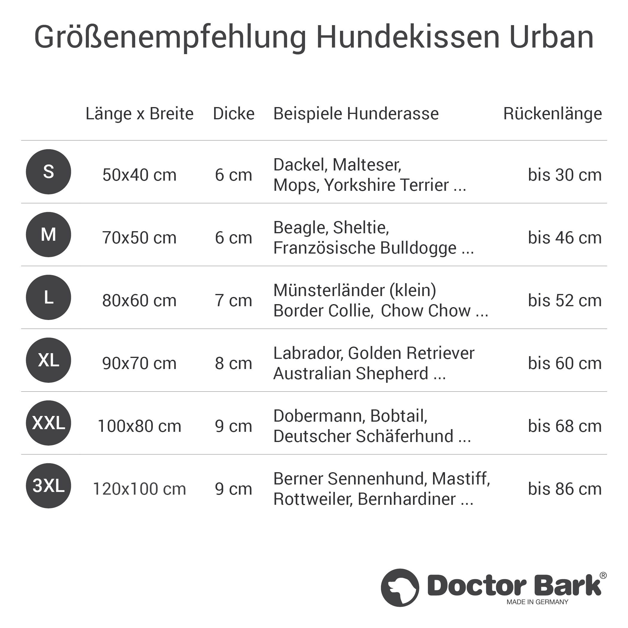 Doctor Bark Hundekissen Doctor Bark Liegekissen Urban sandbraun XXL