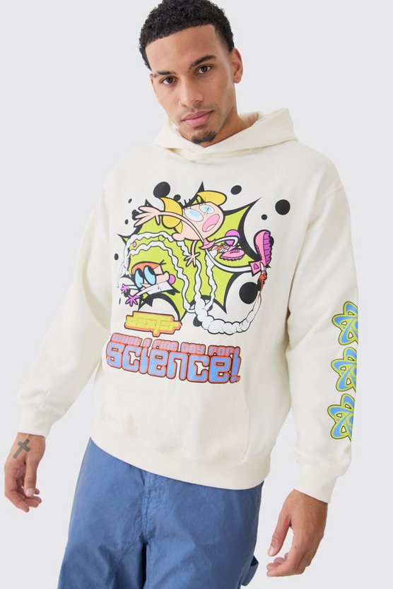 Oversize Hoodie mit lizenziertem Dexter's Laboratory Print