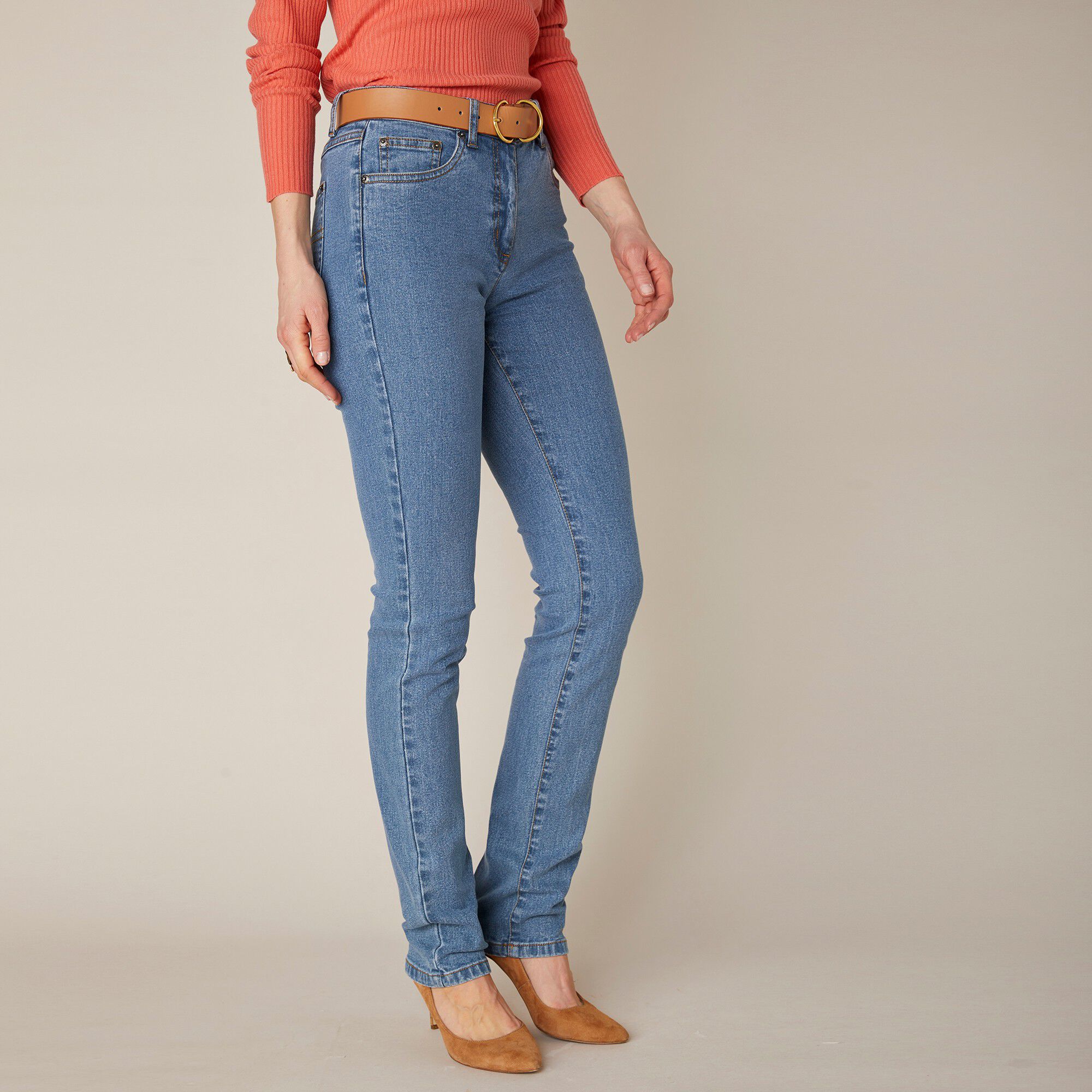 Jean droit stretch
