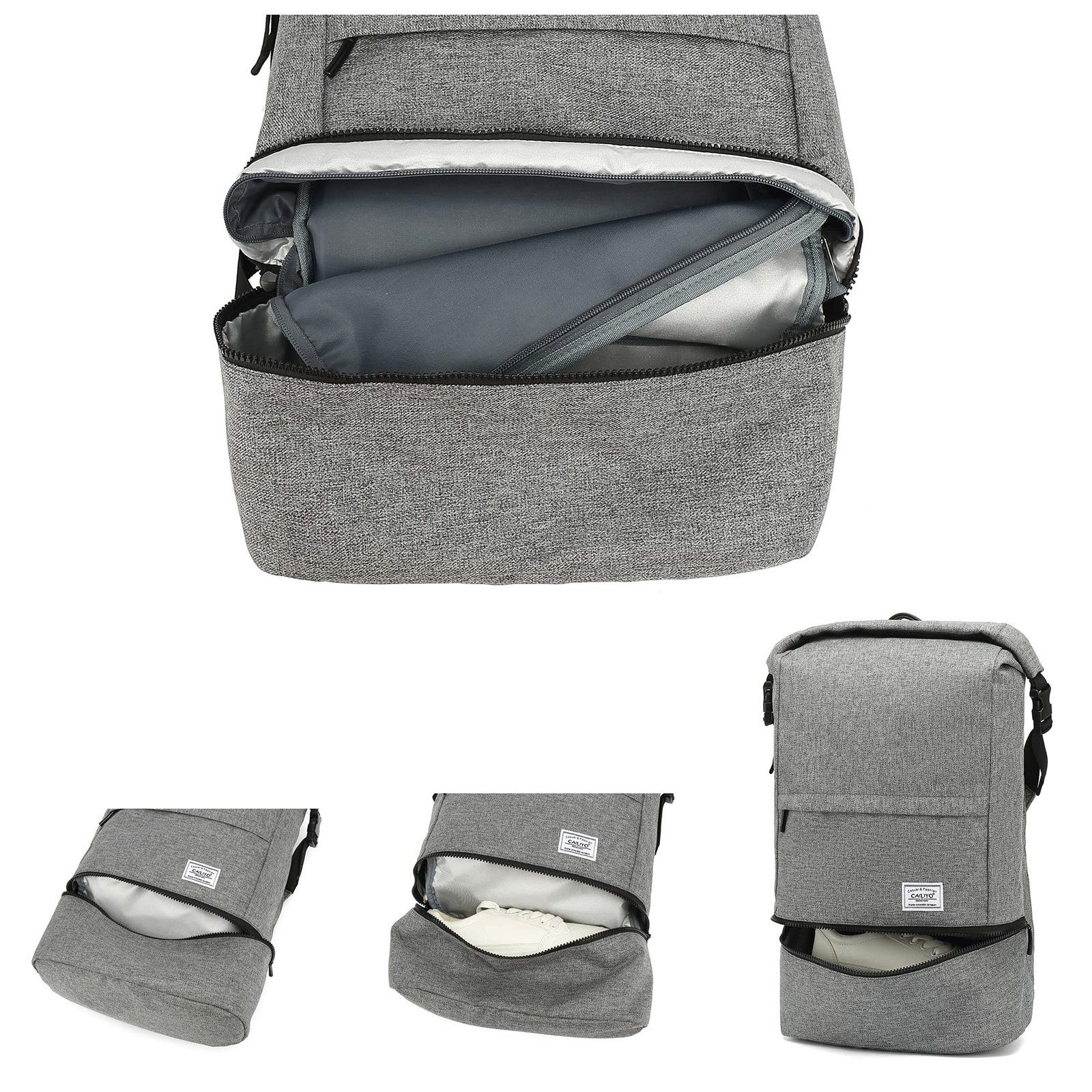 TAN.TOMI Schulrucksack Schulrucksack Rucksack Herren Rucksack mit separatem Schuhfach, Rucksack mit Laptopfach außen, ergonomisches Rückendesign