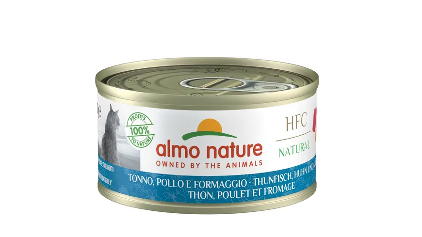 almo nature Katzennassfutter Cat  Adult Thunfisch + Käse 70 g