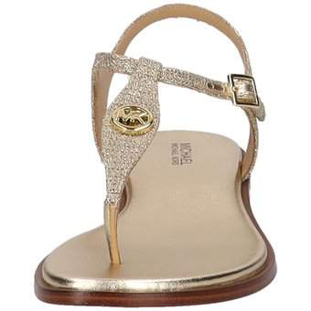 Michael Kors Mallory Thong Sandale in gold