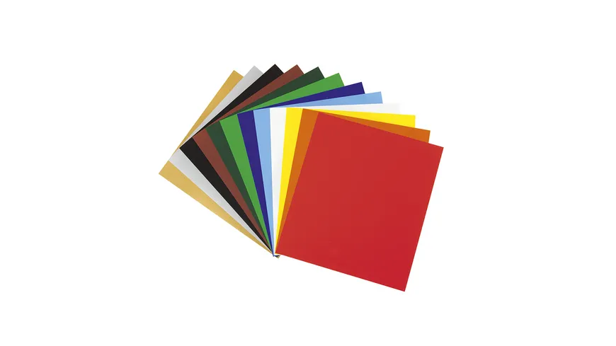 folia Buntpapierheft gummiert 14 x 23cm farblich sortiert