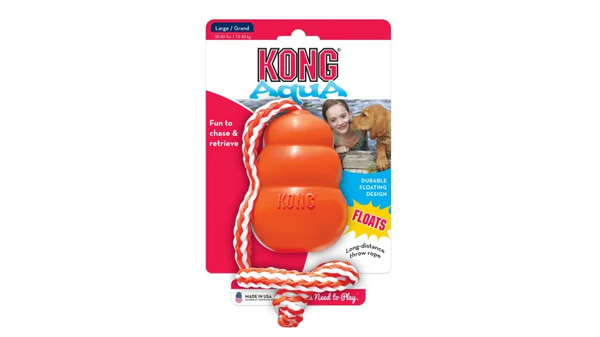 KONG Hundespielzeug Aqua mit Wurftau M