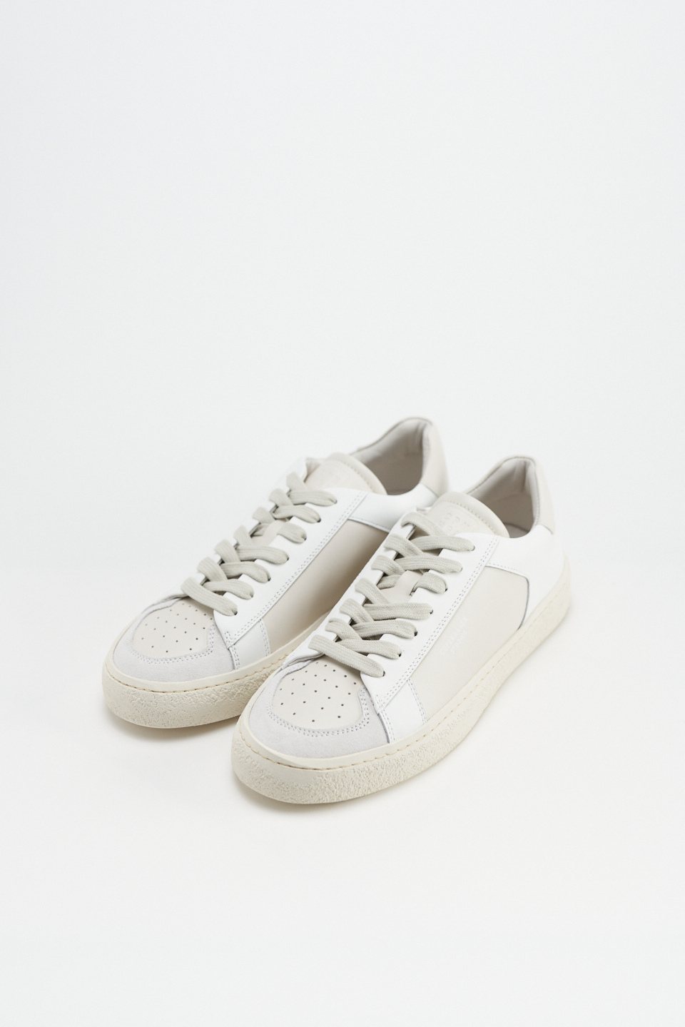 CPH157 leather mix cream beige/white