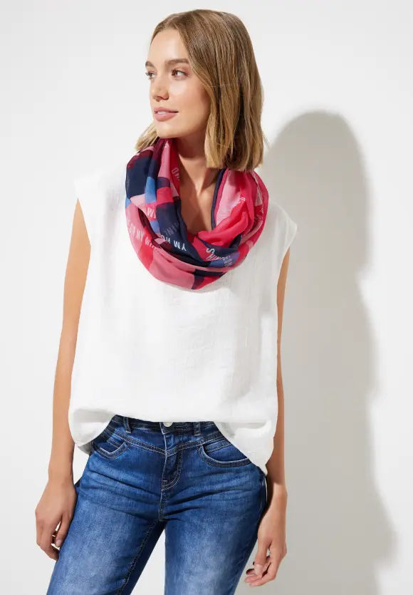 Street One Multicolor Print Loopschal