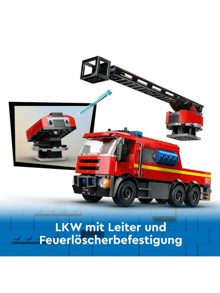 LEGO City Feuerwehrstation mit Drehleiterfahrzeug in Mehrfarbig ab 6 Jahre günstig kaufen onesize