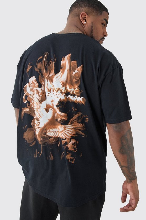 Plus Oversize T-Shirt mit Official Print