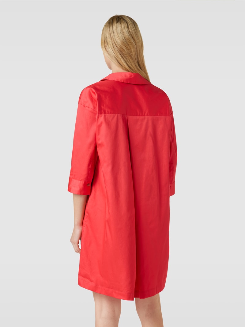 Minikleid mit seitlichen Eingrifftaschen in rot