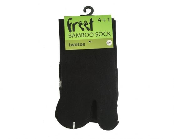 freet ~ TwoToe Bambus Socke ~ schwarz