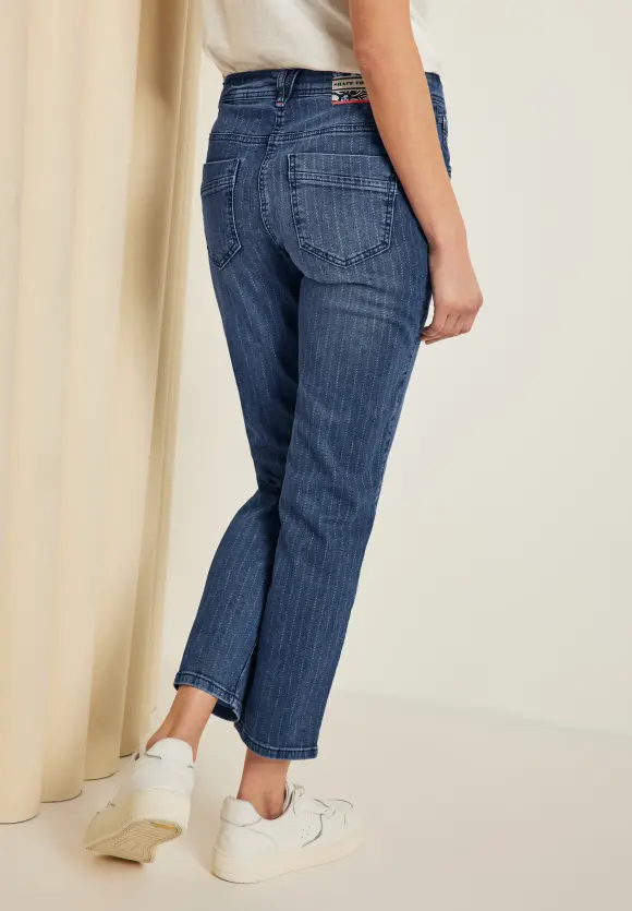 CECIL Loose Fit Jeans mit Streifen