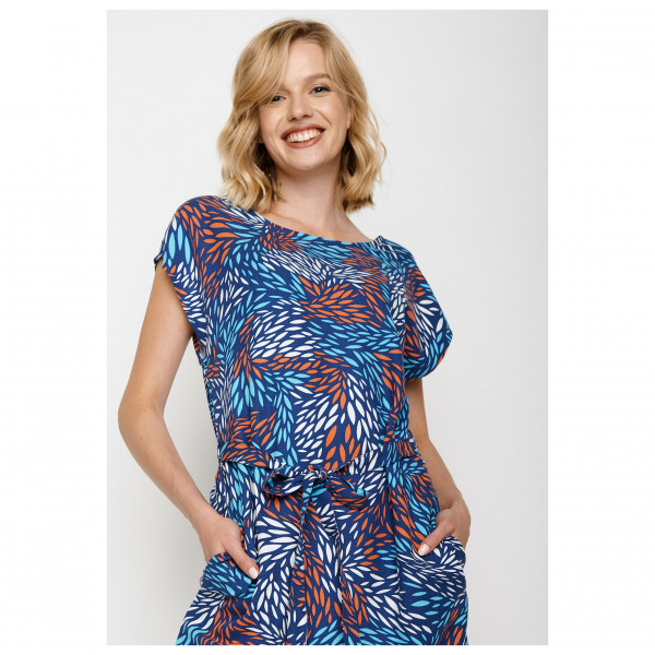 GreenBomb - Women's Sparkling Leaves Step Dress - Kleid