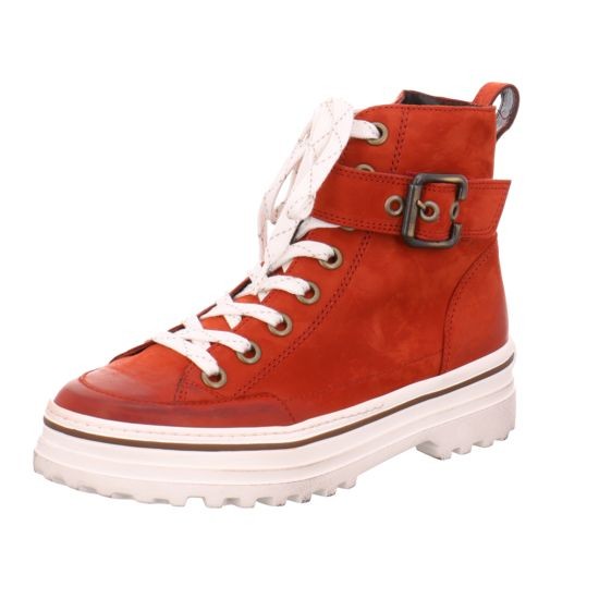 PAUL GREEN Stiefeletten rot ROYAL NUBUK pumpkin