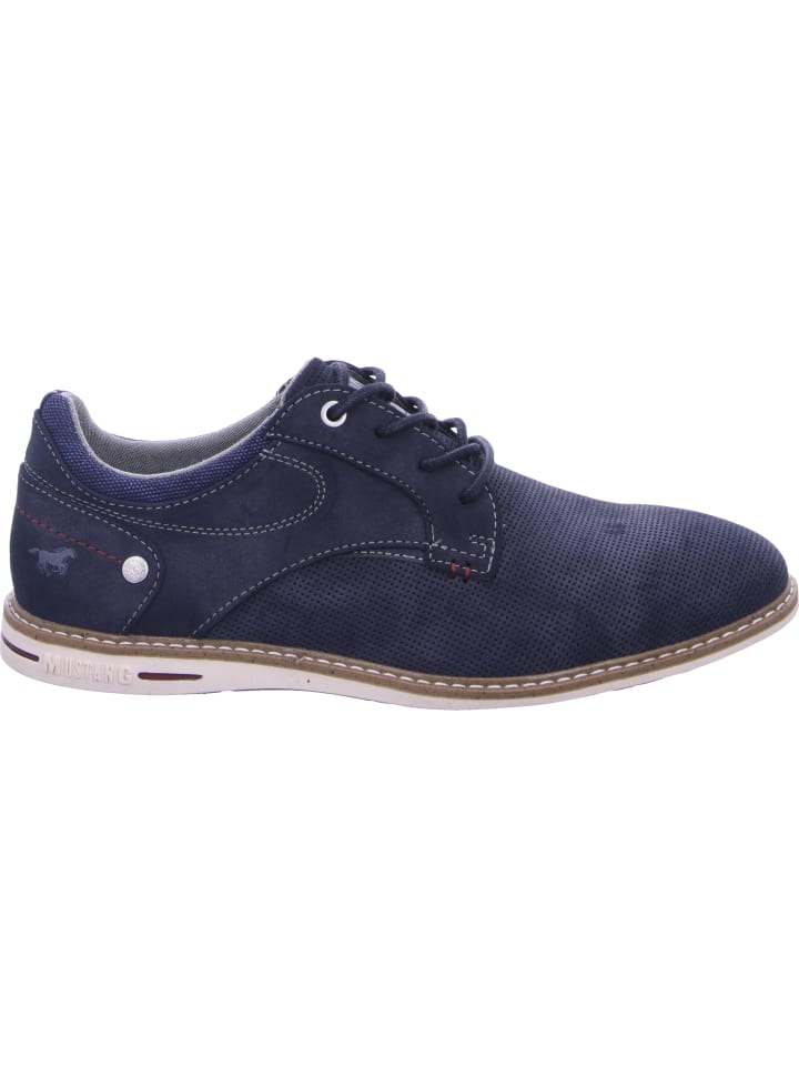 Mustang Schnürschuh in blau günstig kaufen