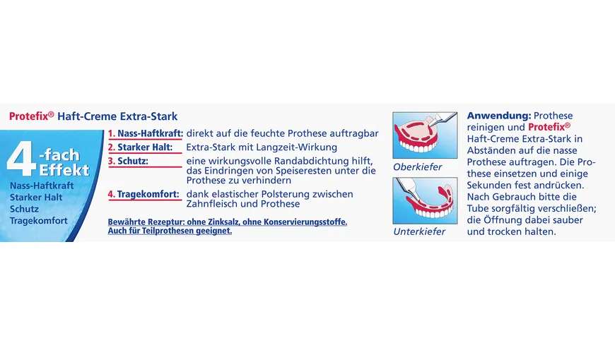 Protefix Haft-Creme Extra-Stark 47 g