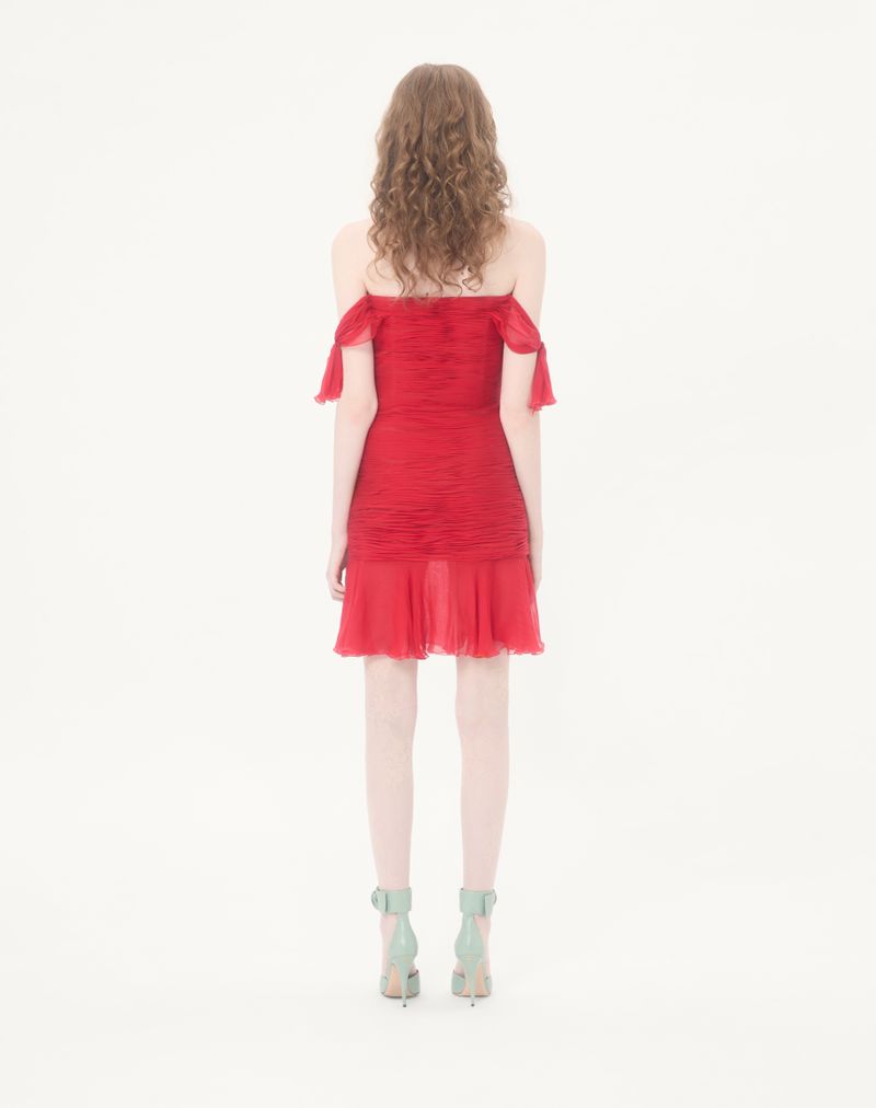 Korte chiffon jurk