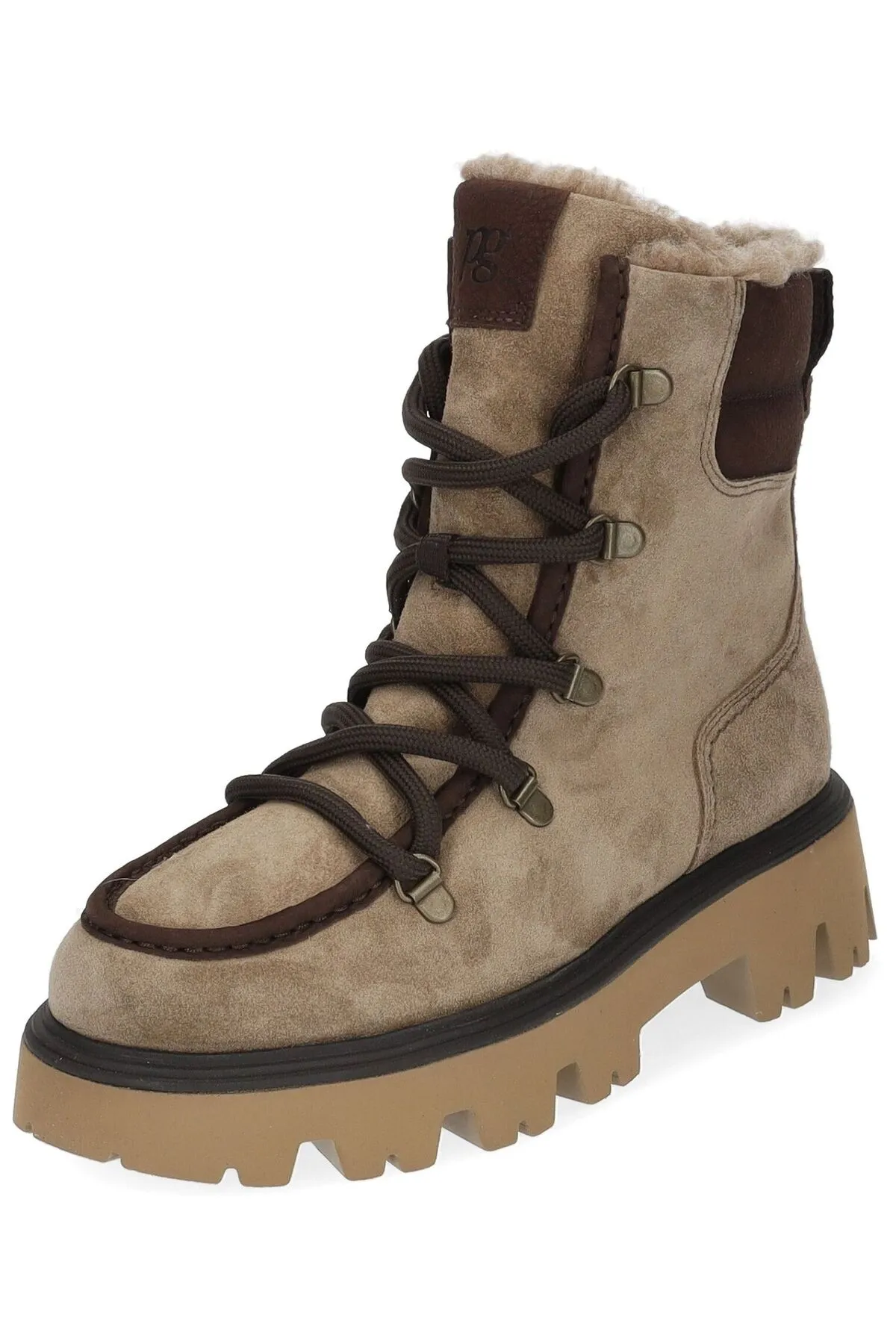 Paul Green  Stiefelette - Beige - Blockabsatz
