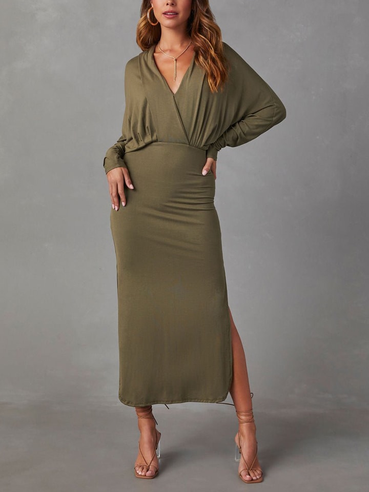 LA Angels Kleid in Khaki günstig kaufen