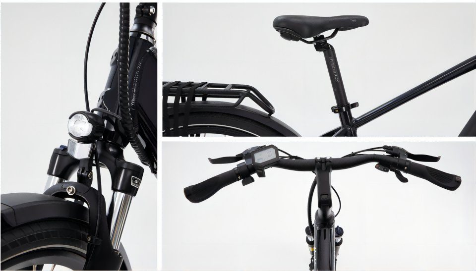 DERUIZ E-Bike Marble 28 Zoll für Herren, 644wh Trekking Ebike Cityrad, 8 Gang Schiamano Schimano ALTUS 11-32T Schaltwerk, Kettenschaltung, Heckmotor, 644,00 Wh Batterie, (mit Akku-Ladegerät, mit Werkzeug), 644Wh Batterien mit großer Kapazität maxmal