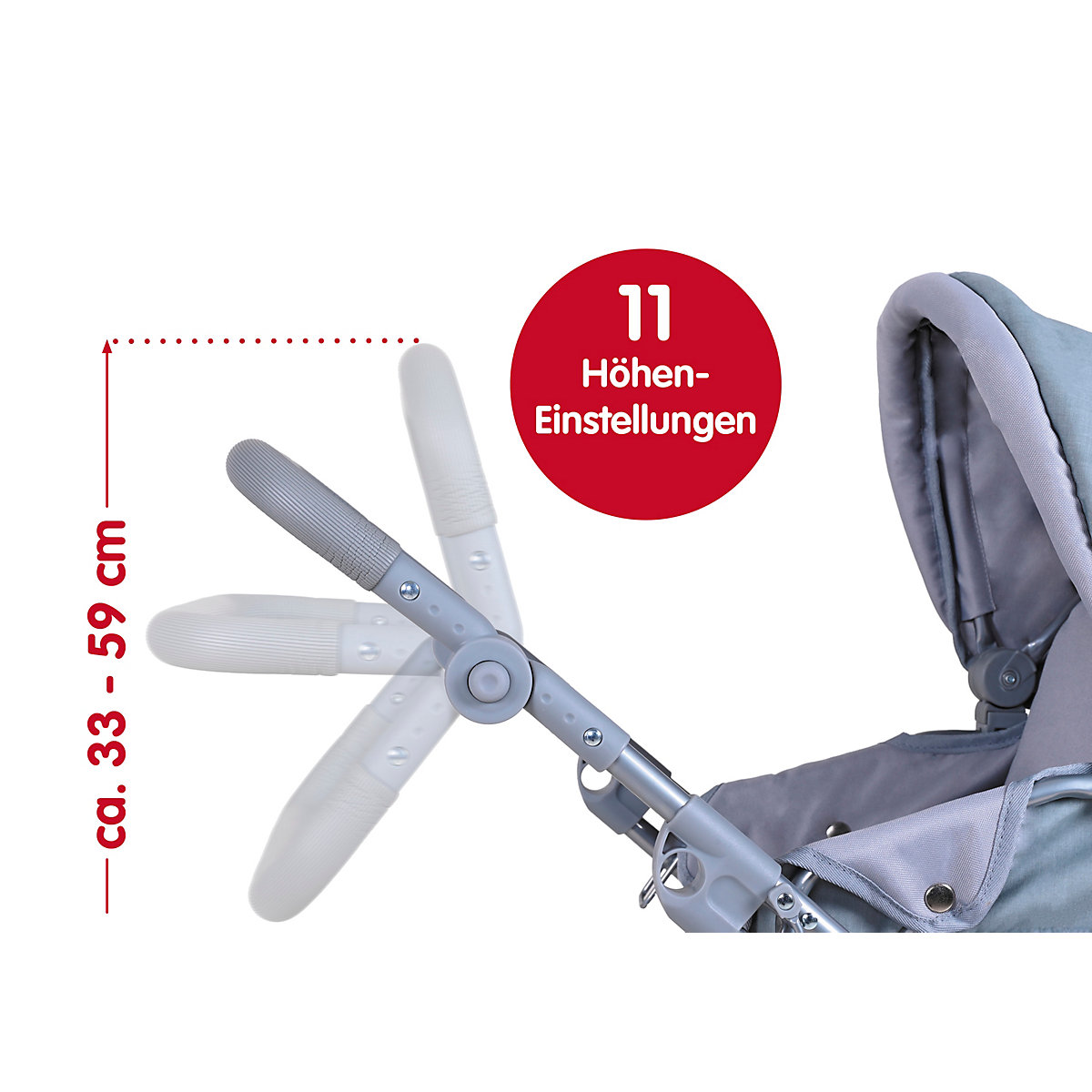 Puppenbuggy Liba - dark blue