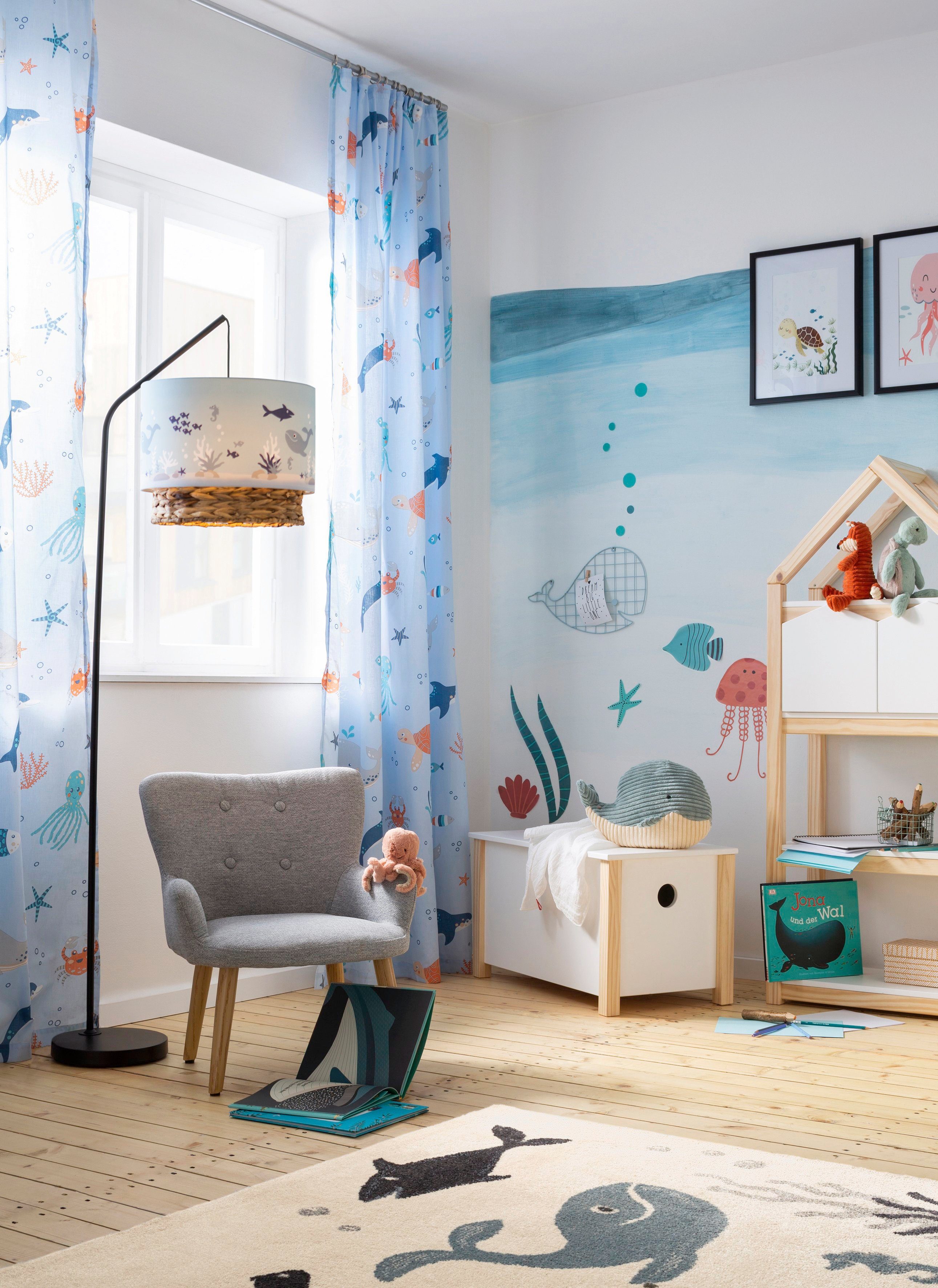 Lüttenhütt Kinderregal Meentje, Bücherregal,2 Boxen, Einlegeböden und Boxen aus MDF, Breite 59,5 cm