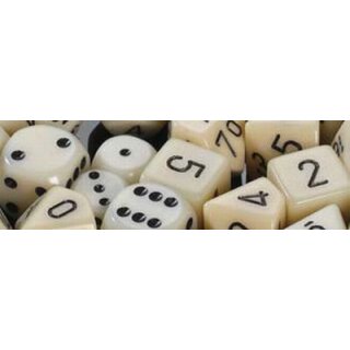 Elfenbein-Schwarz 36xW6 Set (undurchsichtig)