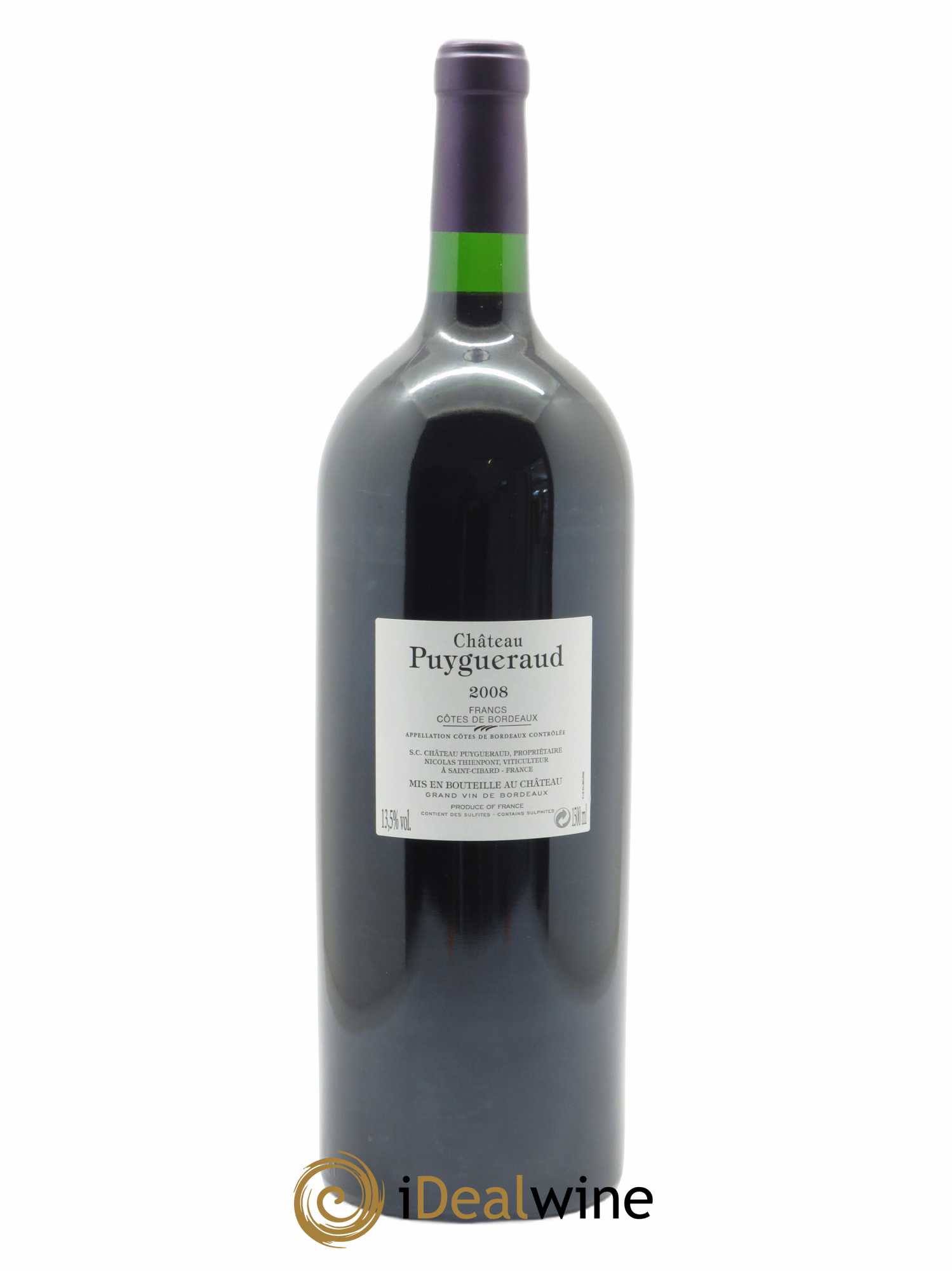 Château Puygueraud  2008 - Lot de 1 Magnum