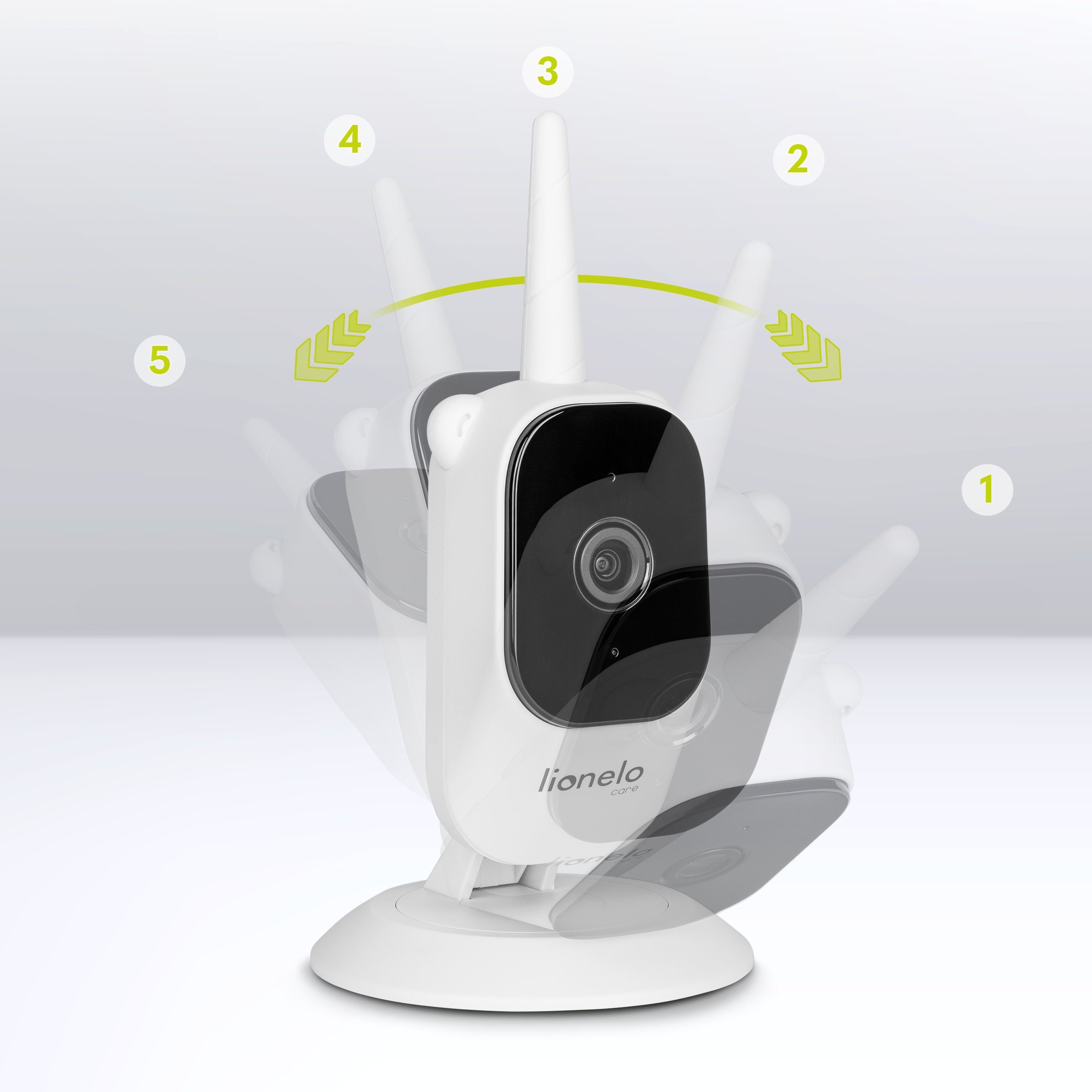 lionelo Video-Babyphone BABYLINE 3.2, Set, Set, 2,8