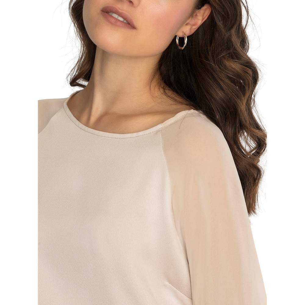 Valeria Créoles 585 Or jaune, 585 Or blanc Boucles d'oreilles