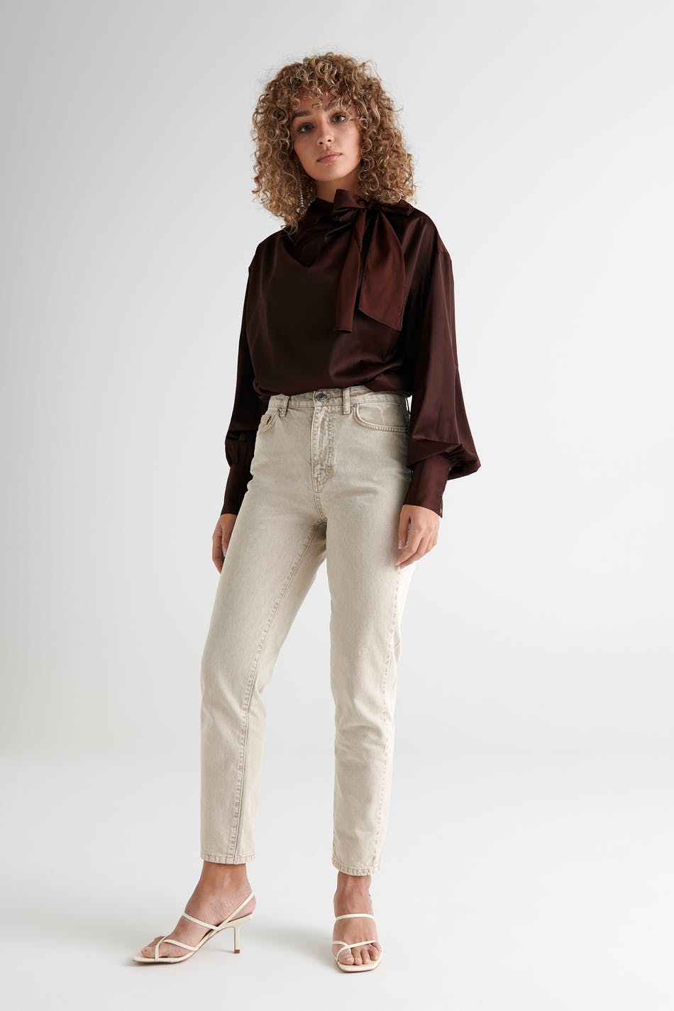 Holly tie neck blouse